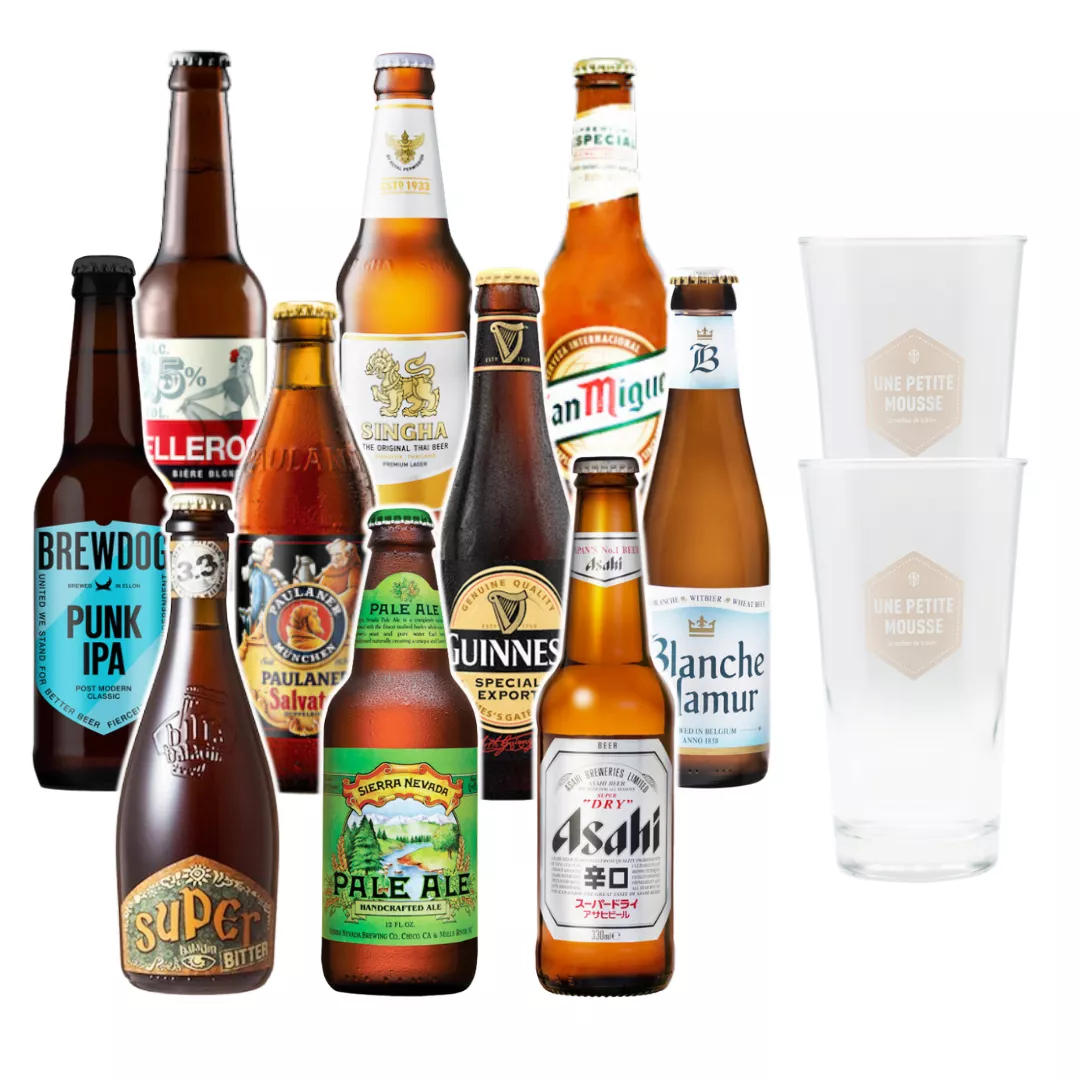 Le coffret bières du monde d'Une Petite Mousse
