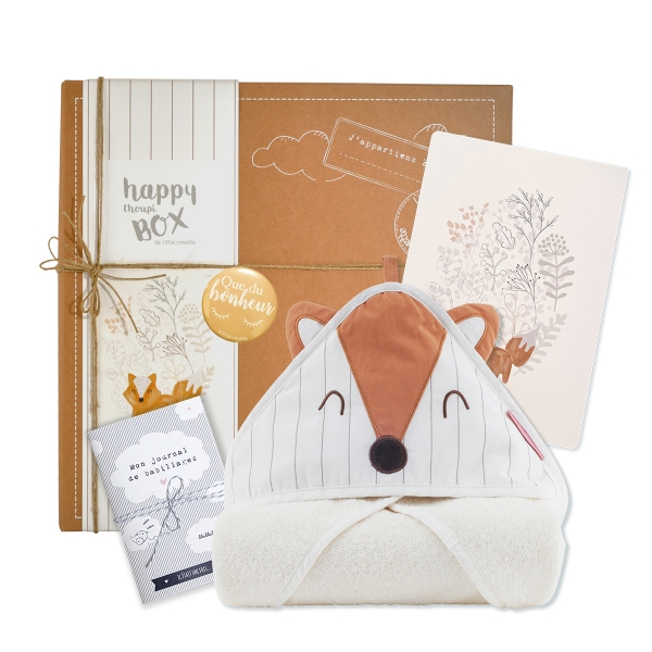 Le coffret cape de bain et surprises de Little Crevette