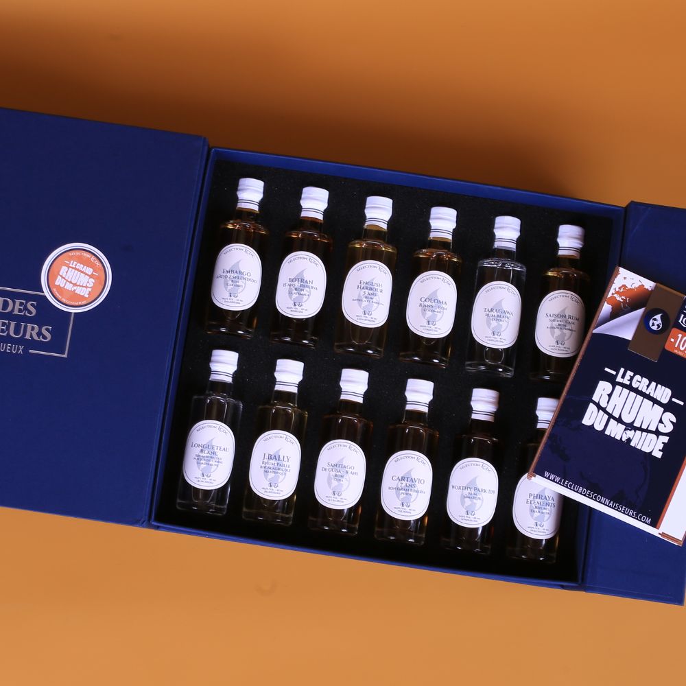 Le Grand Coffret Rhums Du Monde Le Club des Connaisseurs Distillerie et rhums d'Exception