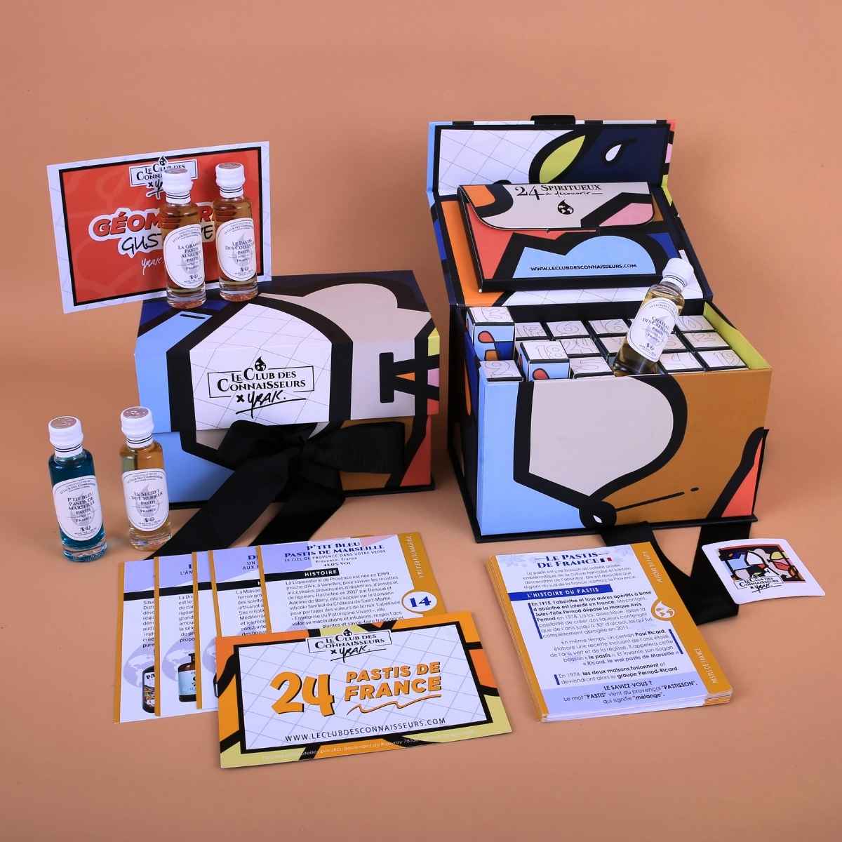 Calendrier-de-lAvent-Alcool-Pastis-2026-Artiste-Yrak-Le-Club-des-Connaisseurs