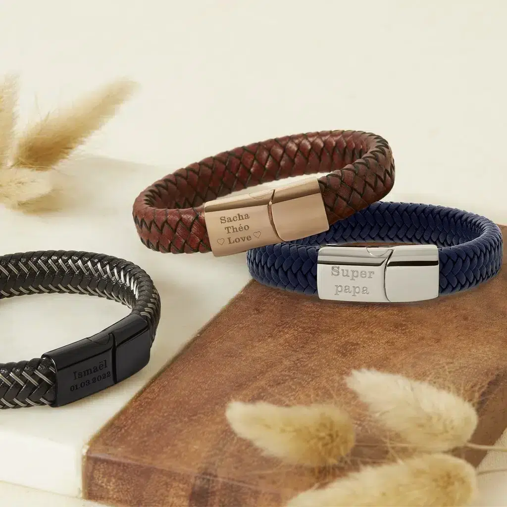 Cadeau-fete-des-peres-personnalise-bracelet-homme-moments-precieux