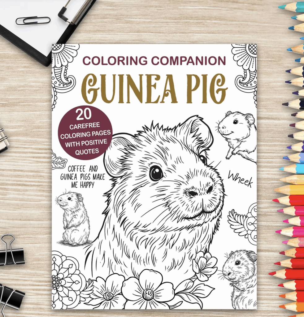 27 Idées De Cadeaux Pour Cochon D’inde (Et Son Fan Ultime) Cadeaux Pour Cochon D’inde 27 idées de cadeaux pour cochon d’Inde (et son fan ultime) Astuces et conseils cadeaux pour cochon d’Inde Cadeau cochon d inde Etsy Coloriage