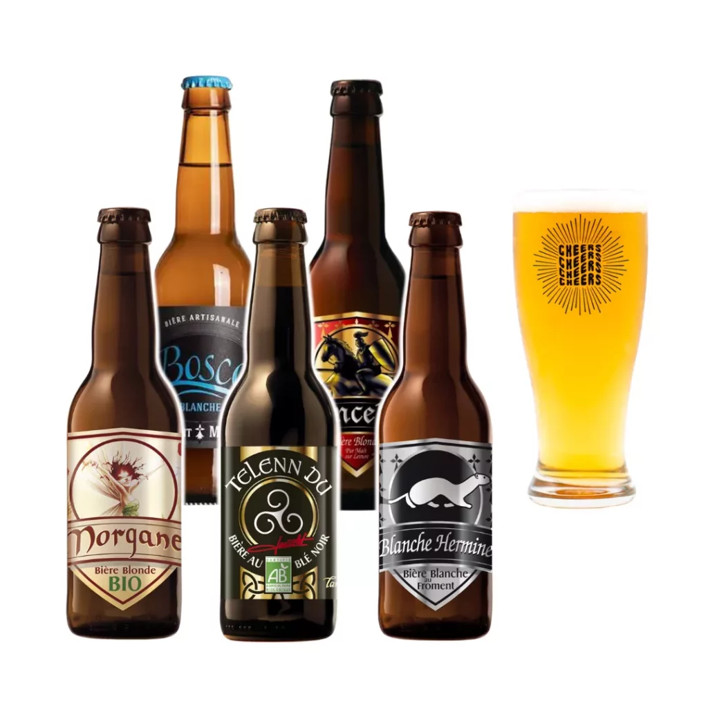 21 idées de cadeaux bretons à offrir en 2025 (artisanat, gourmandises & expériences) Astuces et conseils cadeaux bretons Cadeaux bretons bieres artisanales Une petite mousse