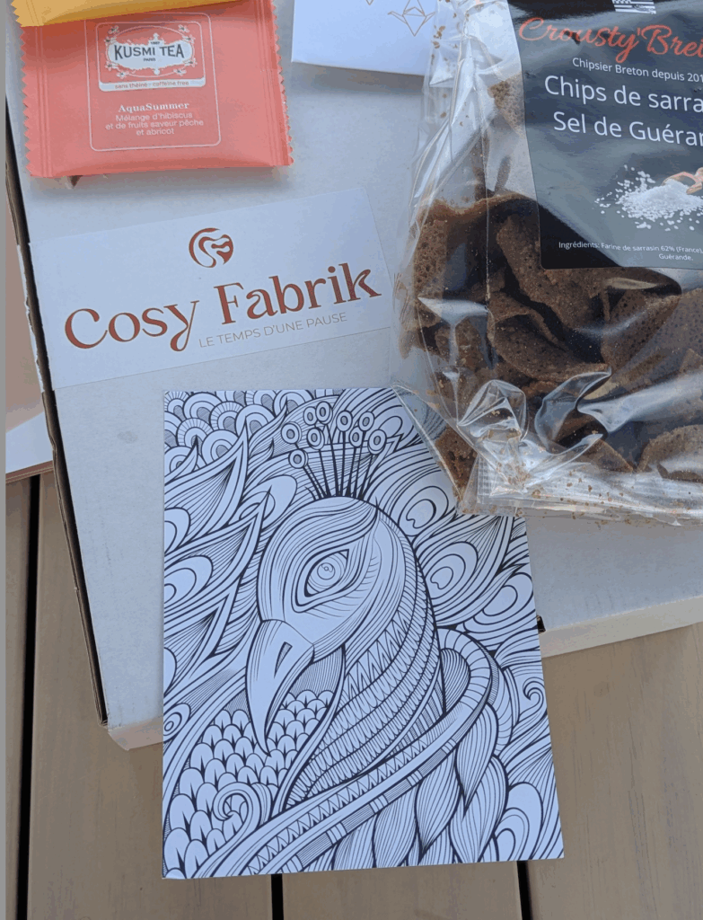 Cosy Fabrik : la box créative qui allie détente, plaisir et bien-être - Test Cosy Fabrik, box octobre 2025 Test box test My Food Experiences Test Cosy Fabrik1