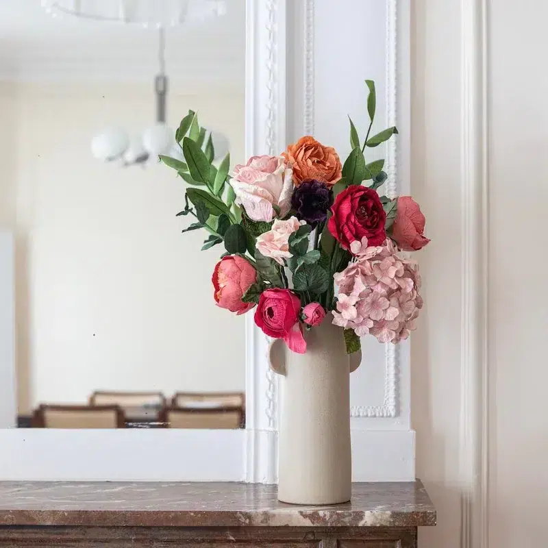 Cadeau-2-ans-Cadeaux-fleurs-bouquet-fleurs-en-papier-artisanat-flowrette