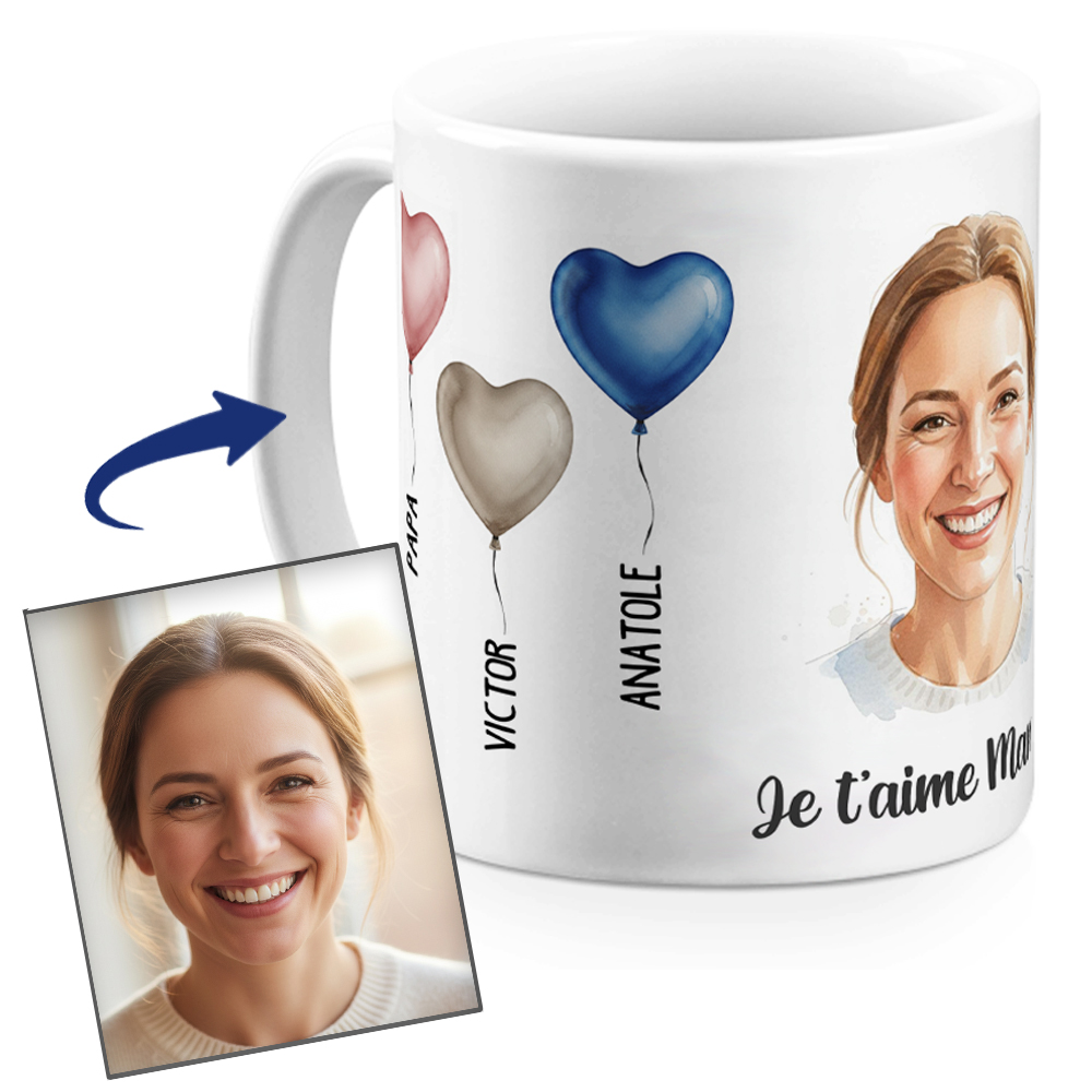 5 Idées Cadeaux Originales Pour Faire Une Demande Parrain / Marraine Marraine 5 idées cadeaux originales pour faire une demande parrain / marraine Astuces et conseils marraine Mug maman ballons aquarelle personnalise